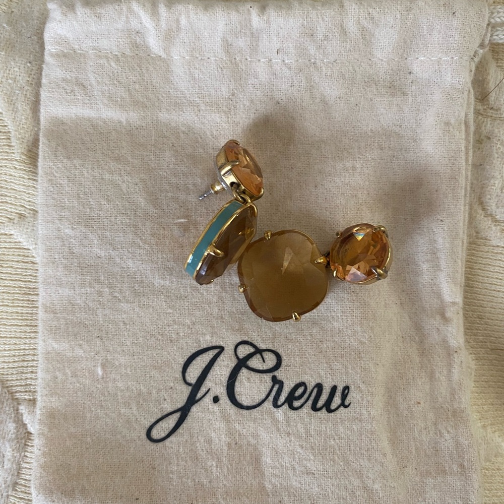 J Crew Earrings with Enamel Detail